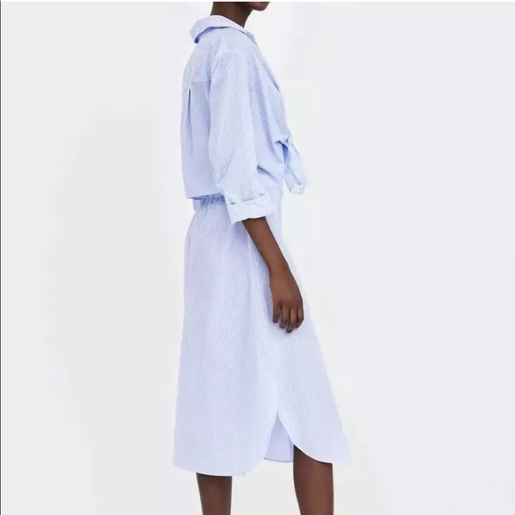 ❤️NWT ZARA STRIPED DRESS WITH KNOTTED DETAIL - Picture 5 of 8